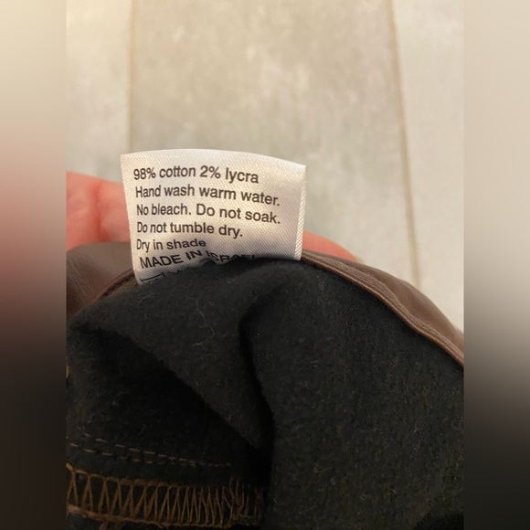 Bevy Flog Christine Vegan Leather Pants Brown Size 27 - Picture 9 of 9